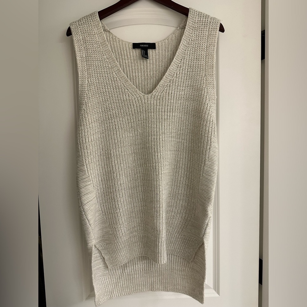 Grey Knit Vest, Forever 21